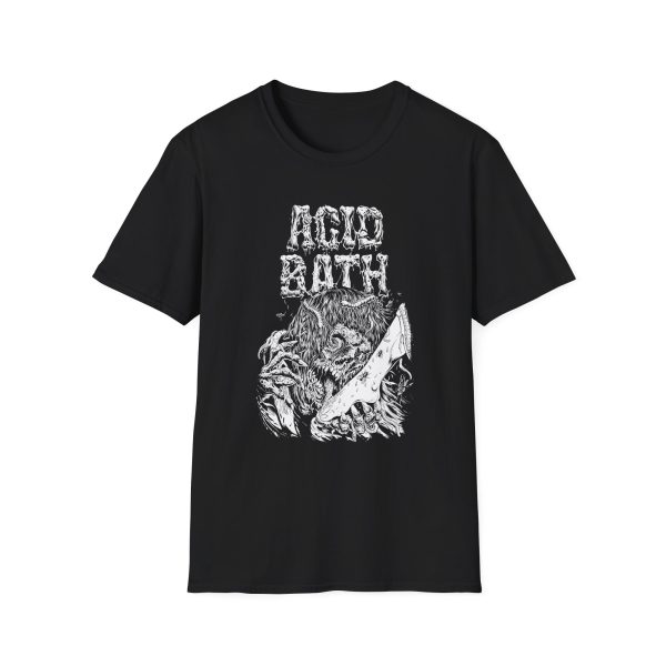 ACID Bath Black & White Unisex Softstyle T-Shirt